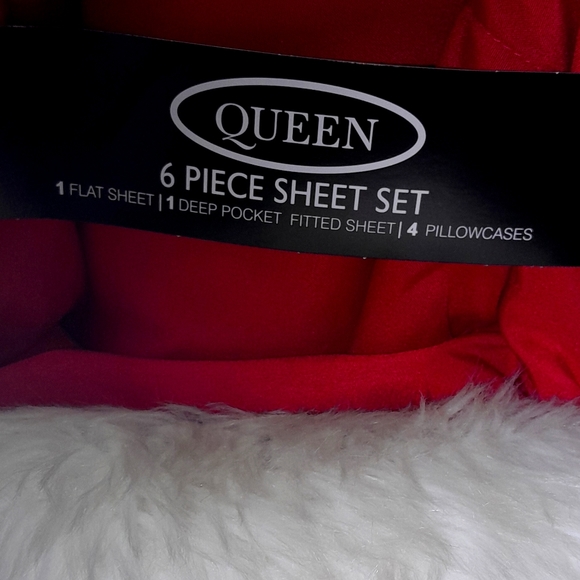 Bamboo Essence Bedding Bamboo Essence Queen Red 6 Piece Sheet Set